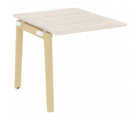Проходной наборный элемент переговорного стола, опоры - массив дерева 78x98x75 Onix Wood