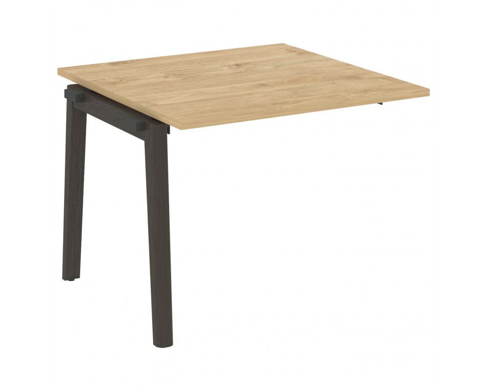 Проходной наборный элемент переговорного стола, опоры - массив дерева 98x98x75 Onix Wood