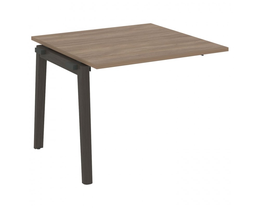 Проходной наборный элемент переговорного стола, опоры - массив дерева 98x98x75 Onix Wood