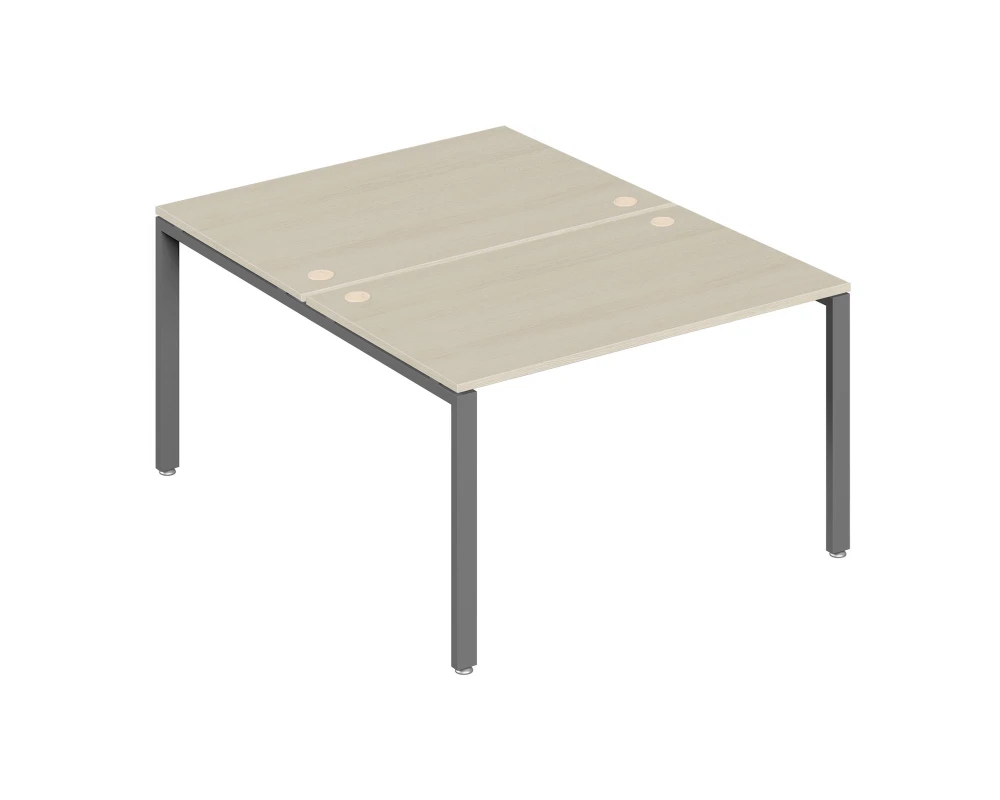 Бенч-система на 2 места 120x123x75 Тренд Метал / Trend Metal Дуб феррара/Антрацит