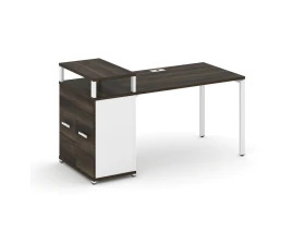 Стол рабочий с опорным распаш. шкафом с верх. горизонтом CN.SP-222 W 1600x720x917 Концепт / Concept images