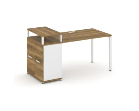 Стол рабочий с опорным распаш. шкафом с верх. горизонтом CN.SP-222 W 1600x720x917 Концепт / Concept images