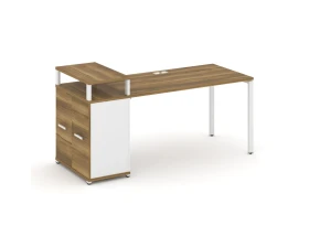 Стол рабочий с опорным распаш. шкафом с верх. горизонтом CN.SP-223 W 1800x720x917 Концепт / Concept images