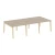 Дуб аттик/Дуб светлый/Металл белый