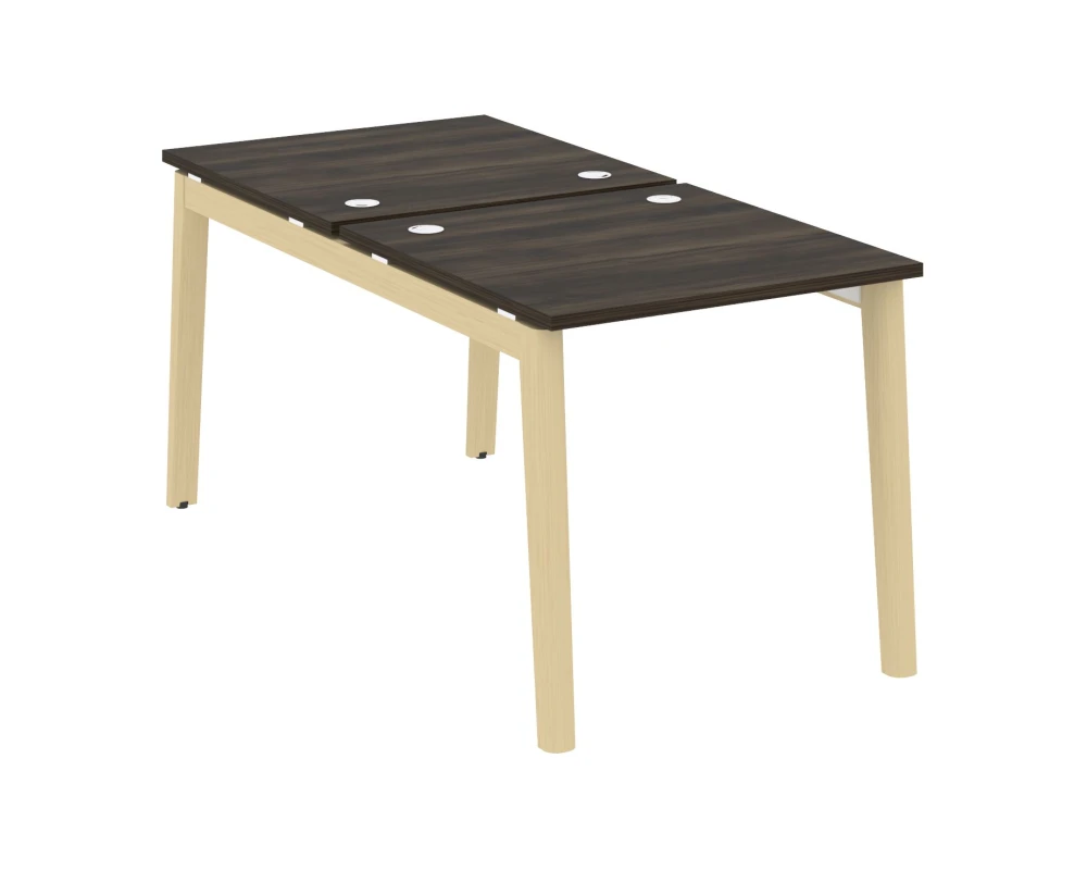 Рабочая станция, опоры - массив дерева 78x163,5x75 Оникс Вуд / Onix Wood