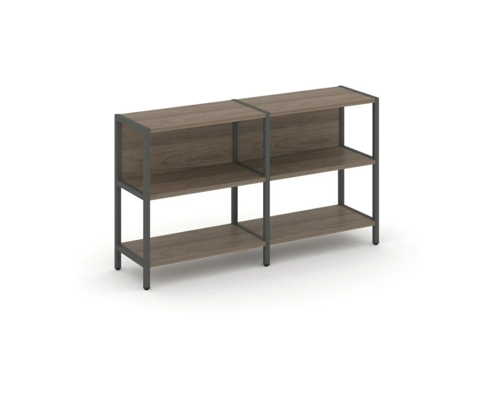 Двухсекционный стеллаж двухярусный 1590х400х879 Шелф Систем / Shelf System