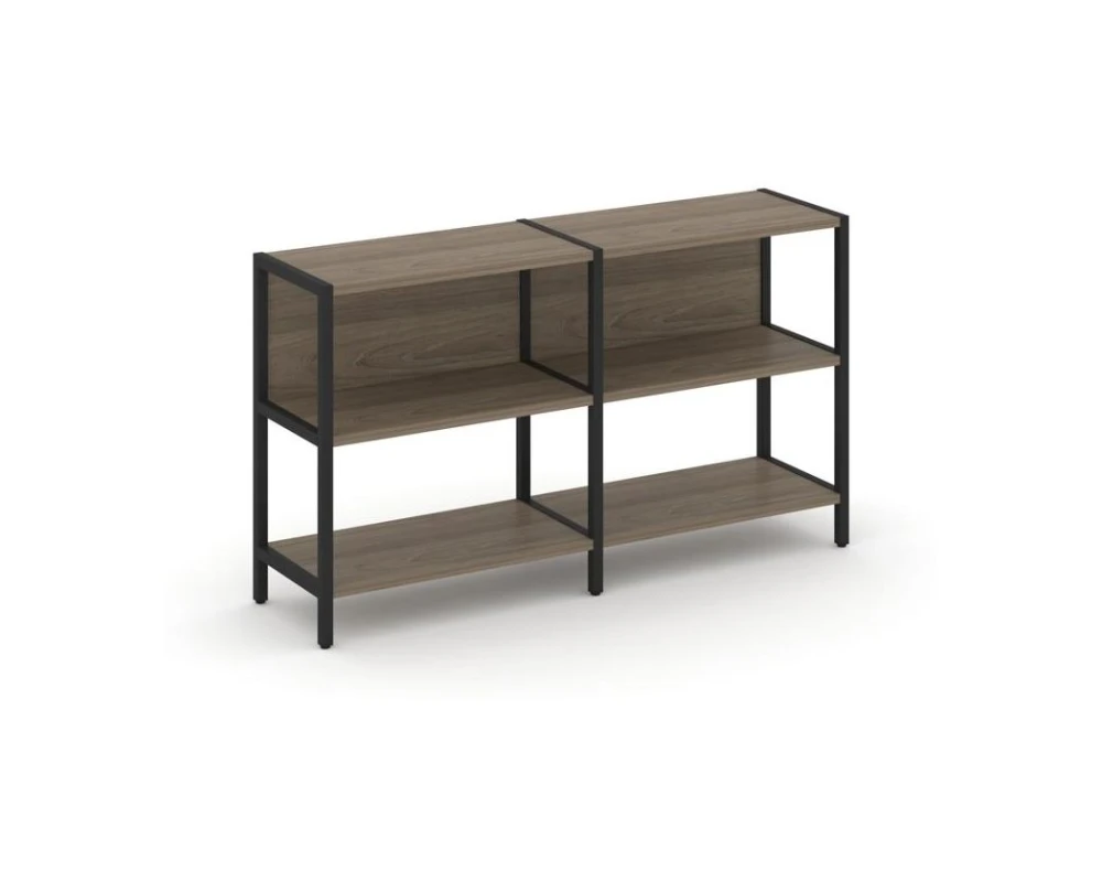 Двухсекционный стеллаж двухярусный 1590х400х879 Шелф Систем / Shelf System