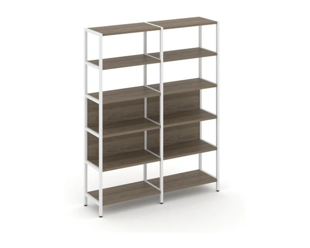 Двухсекционный стеллаж пятиярусный 1590х400х1980 Шелф Систем / Shelf System
