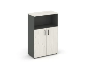 Шкаф средний широкий закрытый с нишей 796x400x1203 зад. стенка HDF Стайл Проджект / Style Project images