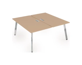 Стол системы Бенч, сдвоенный, на 2 рабочих места - конечный (1200x1235x750) АРРЕДО / ARREDO images