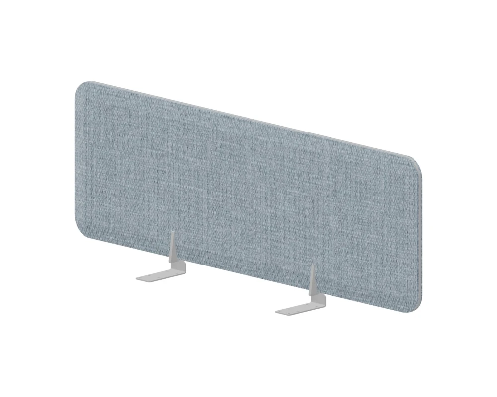 Экран фронтальный (алюм. кант) 118x39,2 для стола bench ш.118 Пинабл Дизайн / Pinable Design Бледно-синий/Алюминий