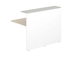 Модуль прямой 1400х818х1125 Квадро / Quadro Белый/Акация равелло/Серый бархат images
