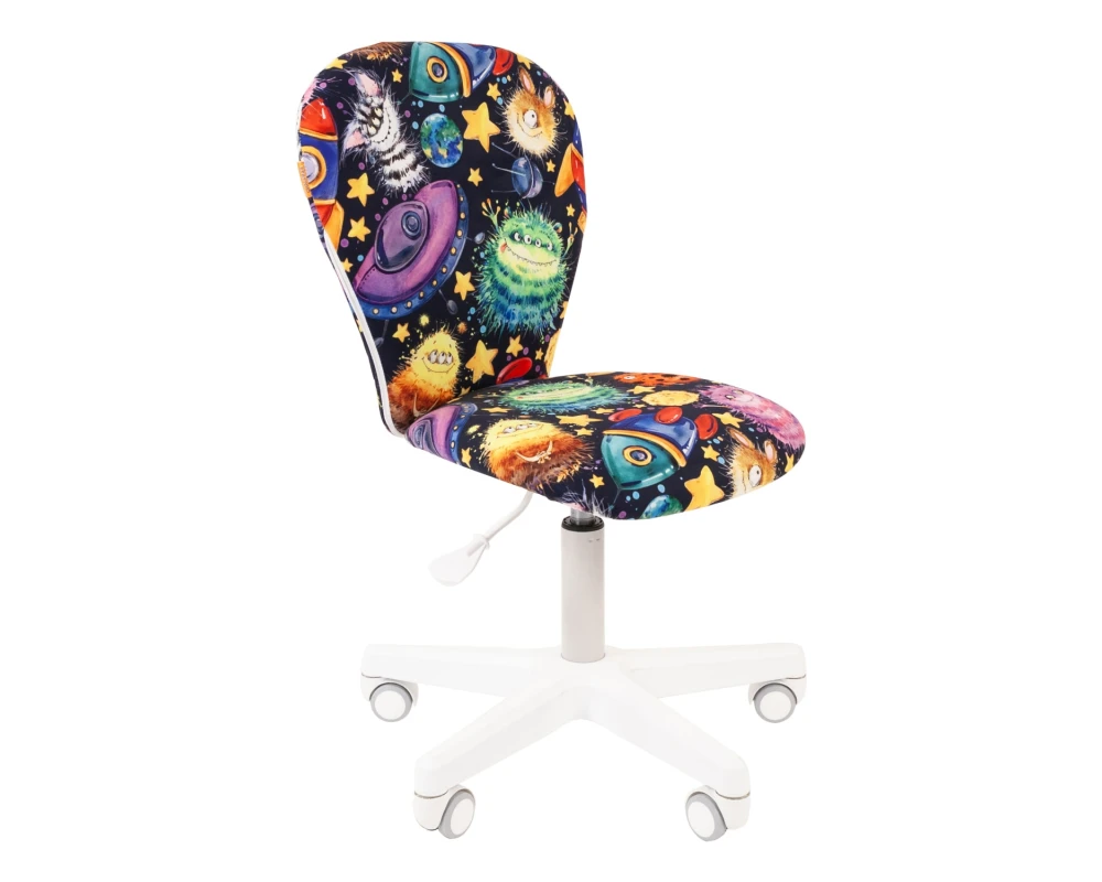 Кресло CHAIRMAN ТИН (Kids) 105 белый пластик (white)
